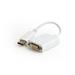 Gembird adaptér DisplayPort 1.2 (M) na Dual Link DVI (F) 0.1m kábel, biely