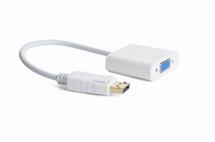 Gembird adaptér DisplayPort (M) na VGA (F), 0.15 m kábel, biely