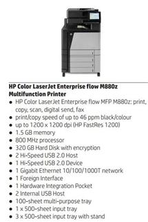 HP Color LaserJet Enterprise flow MFP M880z A3 /náhrada CM60x0/