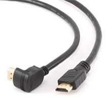 kábel HDMI 1.4 Samec/Samec dĺžka 3m, 1 konektor pod uhlom 90°, CABLEXPERT