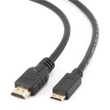 Kábel HDMI-HDMI mini 1.4, dĺžka 3m s pozlátenými konektormi tienený, čierny