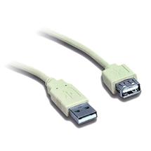 Kábel USB.2.0 A-A M/F, 1,8m predlžovací tienený