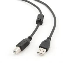 Kábel USB 2.0 A-B 1,8m premium quality s feritom prepojovací čierny