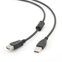 Kábel USB 3.0 A-A M/F 1,8m premium quality s feritom predlžovací čierny