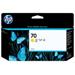 KAZETA HP C9454A No. 70, 130ml, yellow cartridge with Vivera Ink.