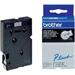 páska BROTHER TC101 Black On Clear Tape (12mm)