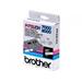 páska BROTHER TX211 Black On White Tape (6mm)