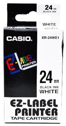 páska CASIO XR-24WE1 Black On White Tape EZ Label Printer (24mm)