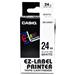 páska CASIO XR-24WE1 Black On White Tape EZ Label Printer (24mm)