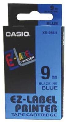 páska CASIO XR-9BU1 Black On Blue Tape EZ Label Printer (9mm)