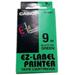 páska CASIO XR-9GN1 Black On Green Tape EZ Label Printer (9mm)