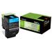 Toner Lexmark CS310/CS410/CS510 702C CYAN 1K  