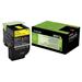 Toner Lexmark CX310/CX410/CX510 802Y YELLOW 1K