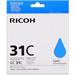 toner RICOH Typ GC 31 Cyan GXe2600/GXe3000N/GXe3300N/GXe3350N