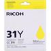 toner RICOH Typ GC 31 Yellow GXe2600/GXe3000N/GXe3300N/GXe3350N