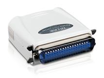 TP-LINK TL-PS110P Single parallel port fast ethernet Print Server, supports E-mail Alert
