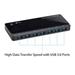 TP-LINK UH720 USB 3.0 7-Port Hub with 2 Charging Ports,Modern design that keeps everything simple and elegant